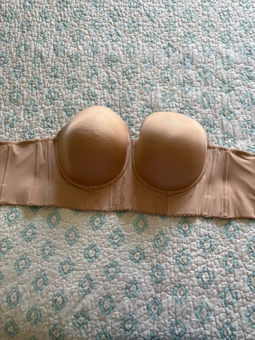 Parfait Strapless Bra 42G Nude | Multiway Bustier Corset Style | Full Coverage